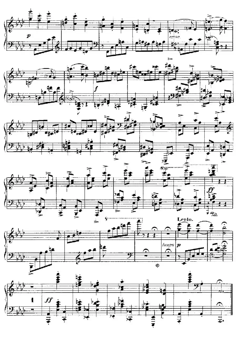 4 Valses Caprice（4首随想圆舞曲）（Op.62 No. 4 in A-flat）