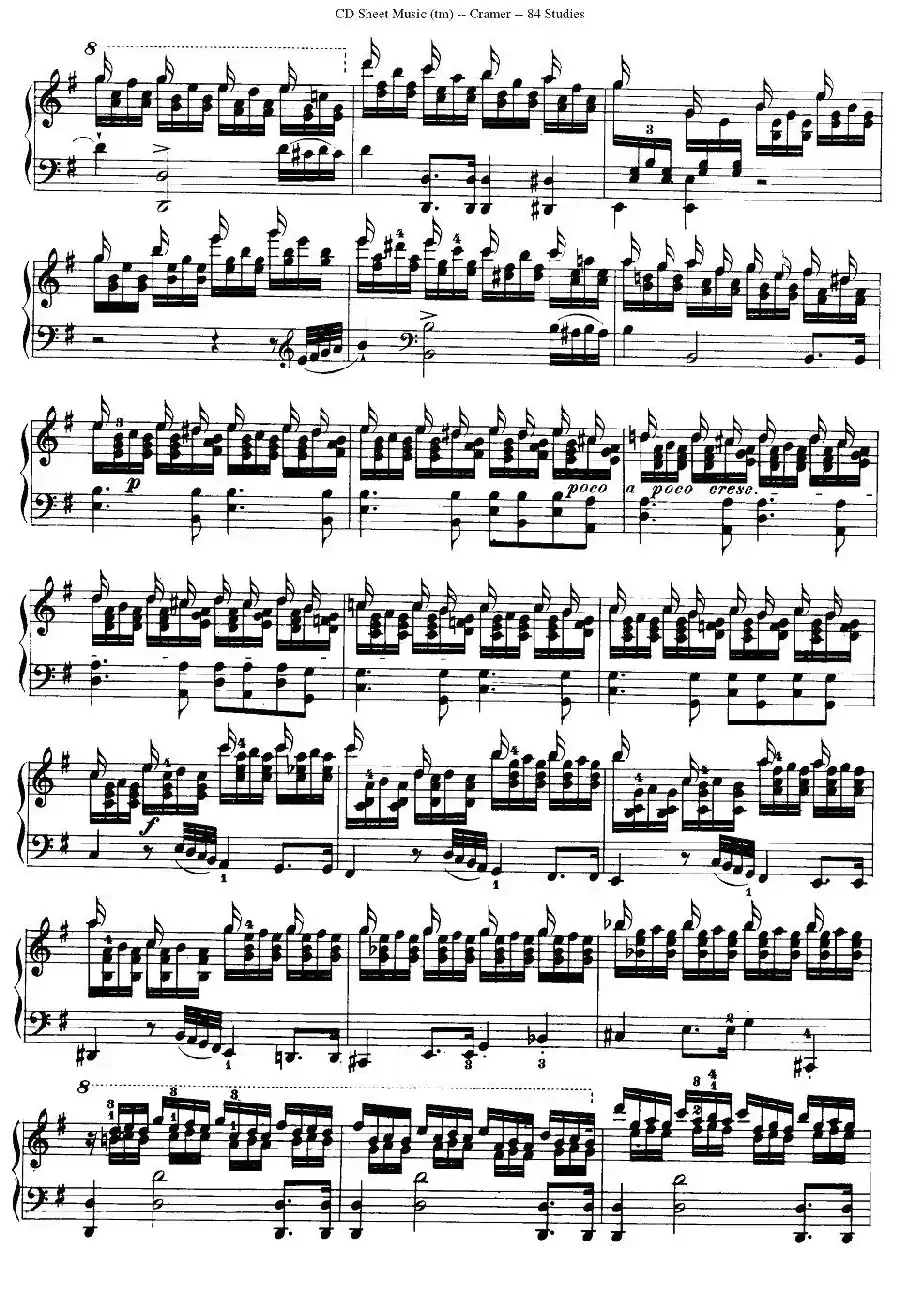 Cramer - 84 exercices（76—80）（克拉莫84首钢琴练习曲）