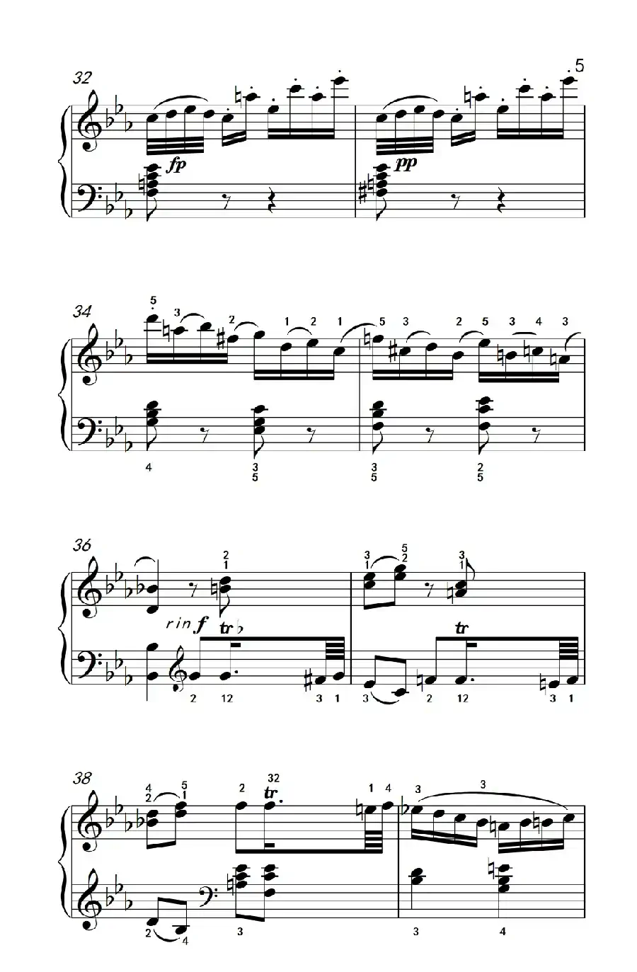 奏鸣曲 Opus 7 第四乐章(贝多芬奏鸣曲集 2)