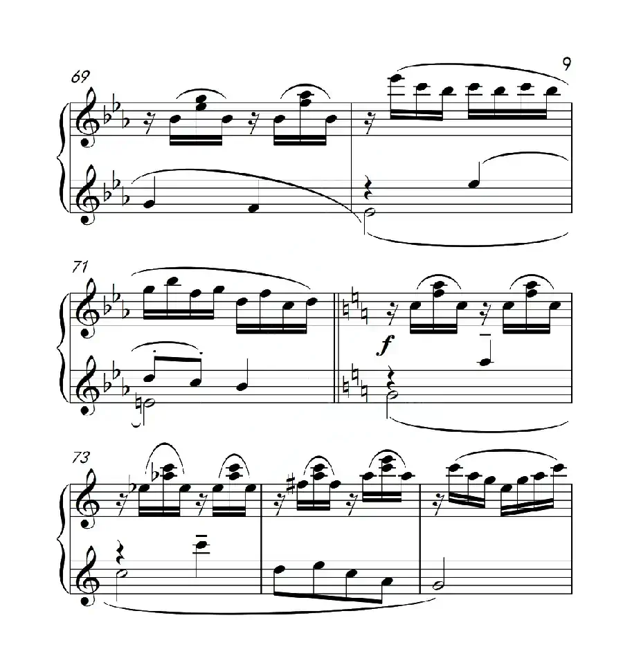 第六级B组 溪边嬉水（中国音乐学院钢琴考级作品1~6级）