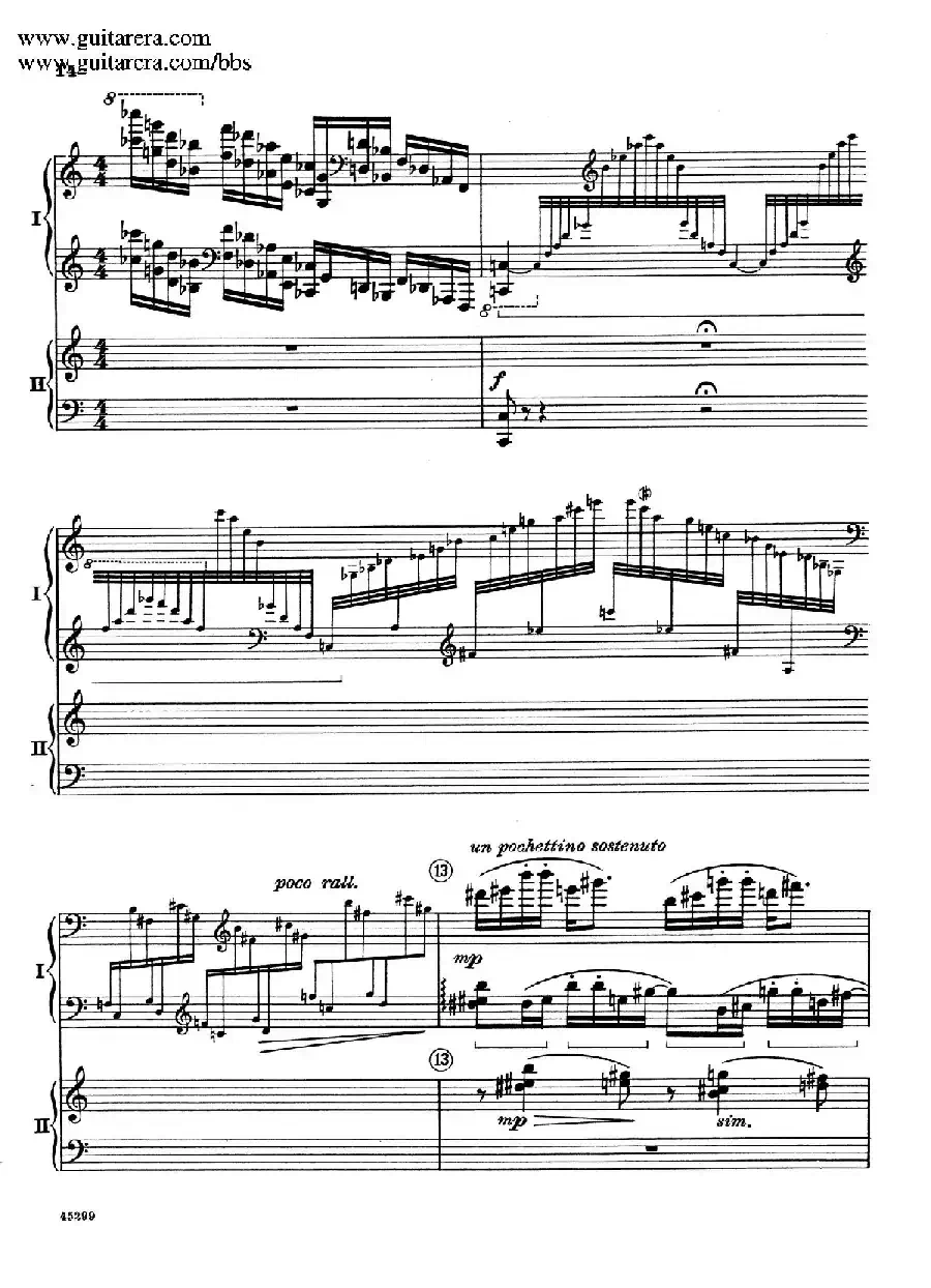 Piano Concerto Op.38（钢琴协奏曲·双钢琴·第一乐章）