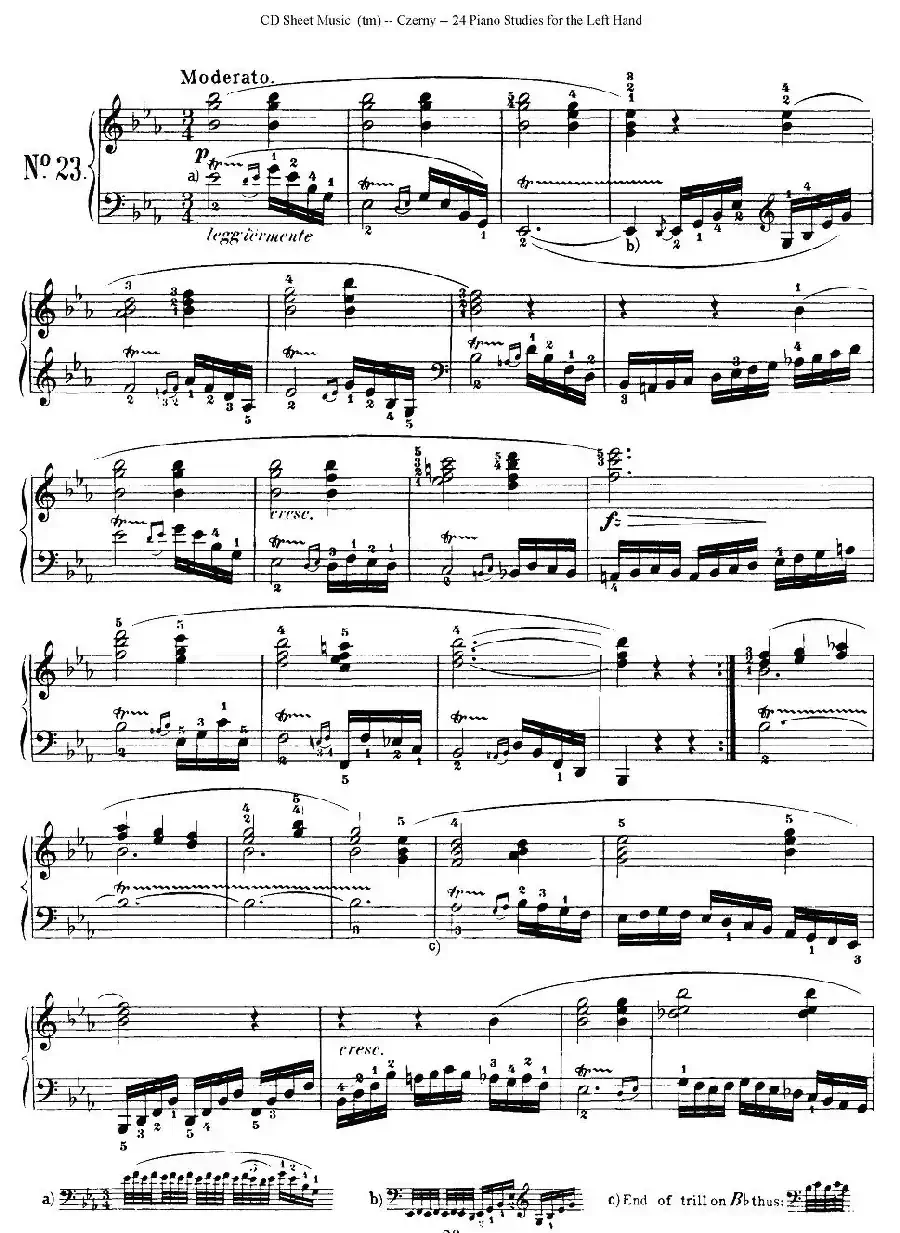 Czerny - 24 Piano Studie(17—24)(车尔尼 - 24首钢琴练习曲)