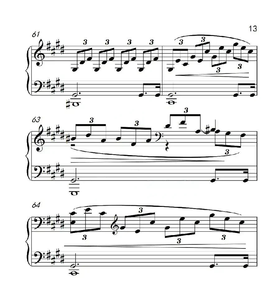 第六级 奏鸣曲(中国音乐学院钢琴考级作品1~6级)