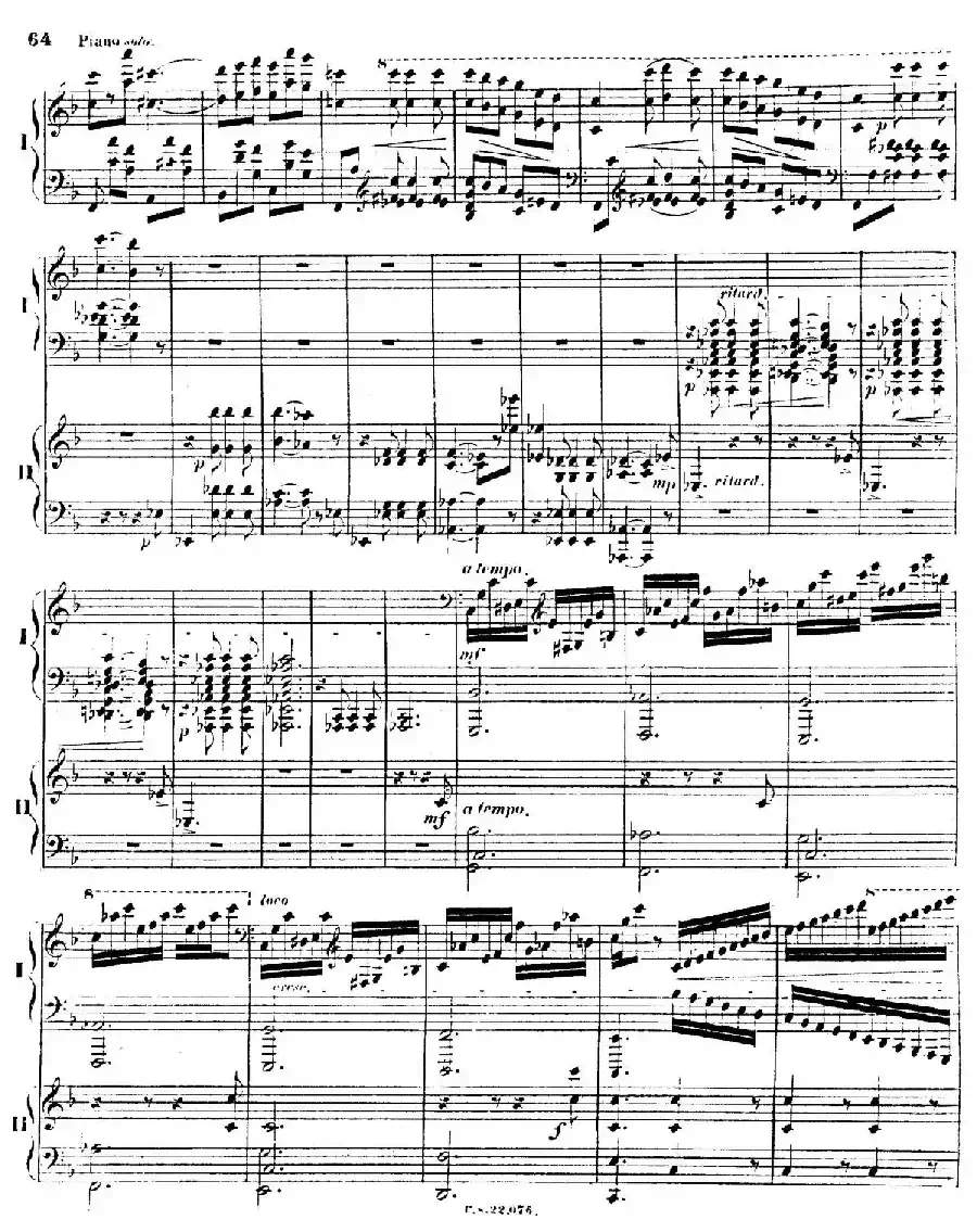 Piano Concerto No.2 in F Major Op.35（F大调第二钢琴协奏曲·Ⅱ·双钢琴）