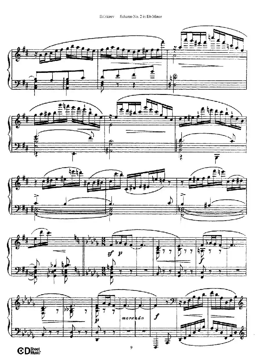 Scherzo No.2 in B-flat Minor（降b小调第二谐谑曲）