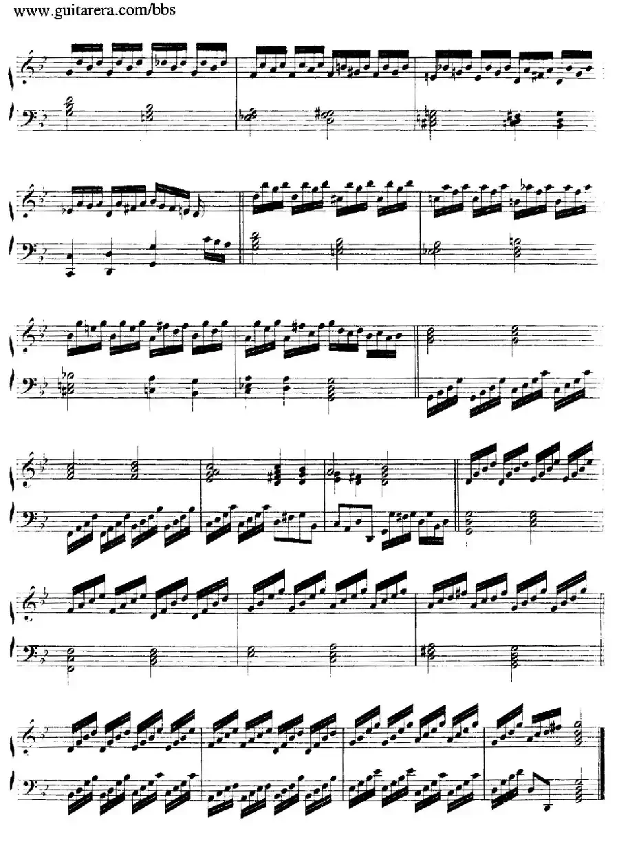 Suite No.7 in g Minor HWV 432（g小调第七组曲）
