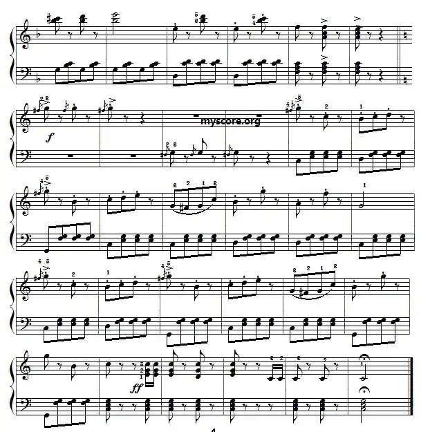 古典钢琴小曲：不停息的加洛普舞曲
