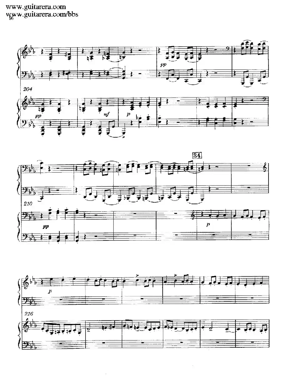 c小调第二钢琴协奏曲 Op.18（双钢琴·第三乐章）