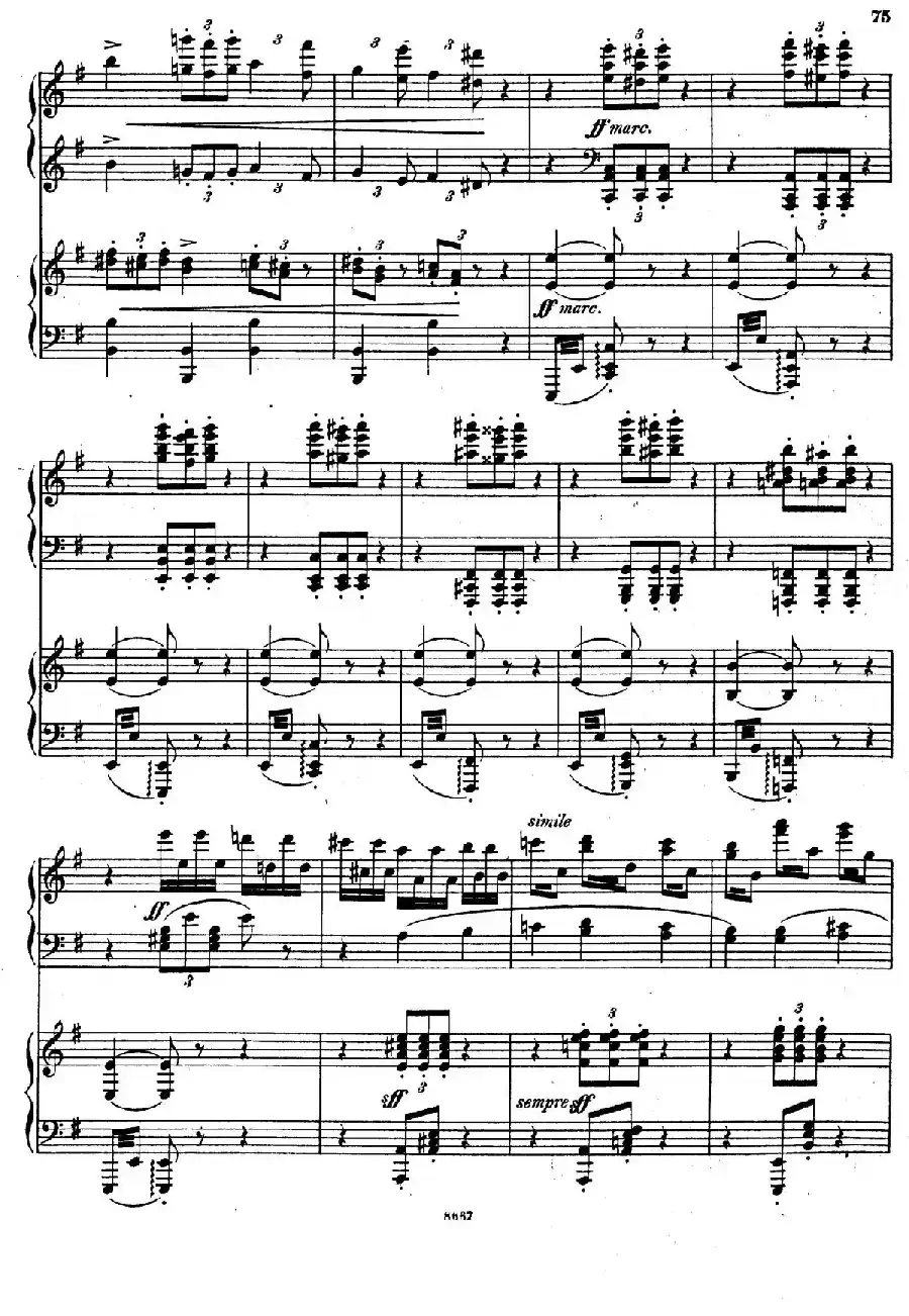 Symphony No.4 in e Minor Op.98（e小调第四交响曲·双钢琴）
