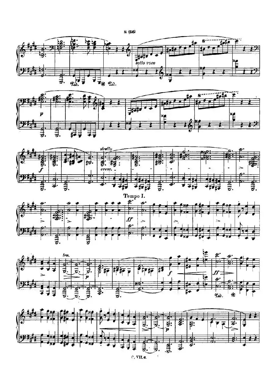 肖邦 钢琴谐谑曲 Chopin Scherzo（No.3 升c小调，Op.39）