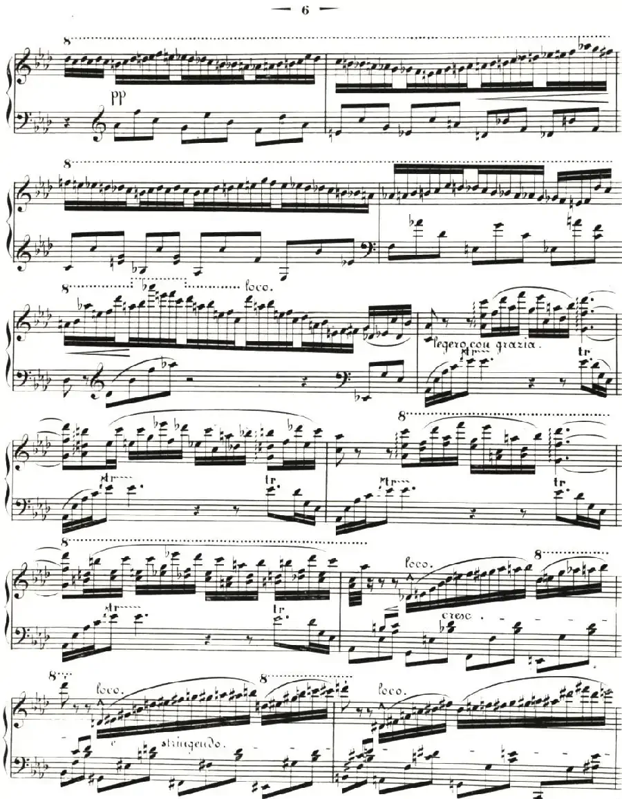 李斯特音乐会练习曲 S144（2 轻盈 f小调 S144 La leggierezza F minor）