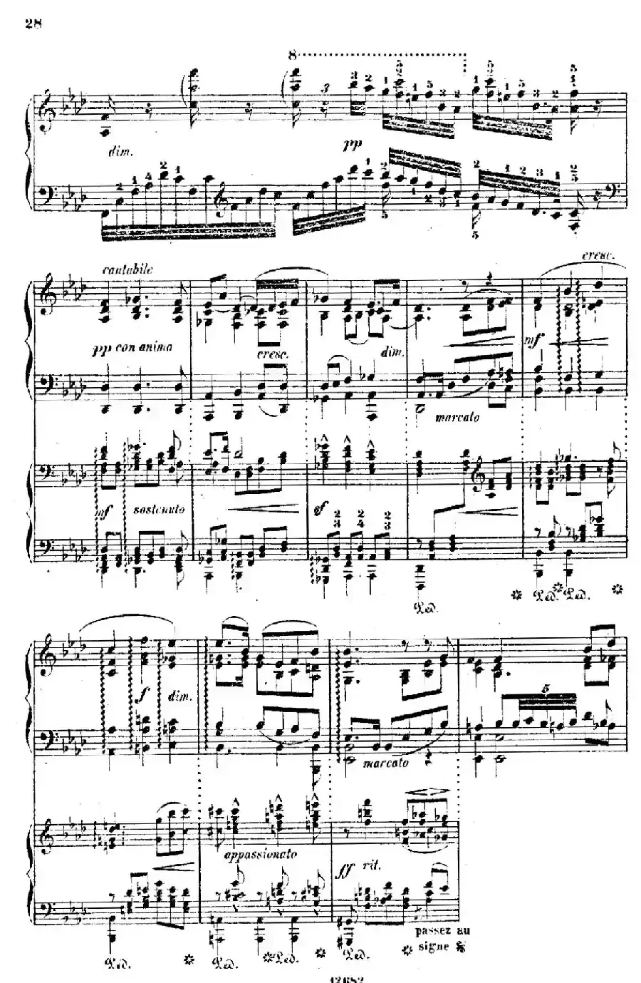Douze Etudes de Salon Op.5（12首沙龙练习曲·6）