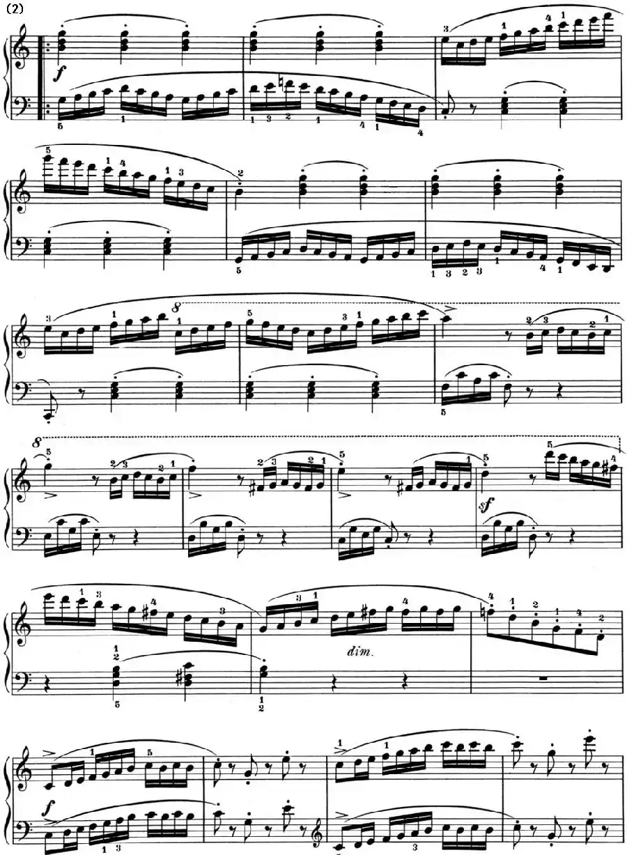 25首车尔尼Op.748练习曲（NO.17）