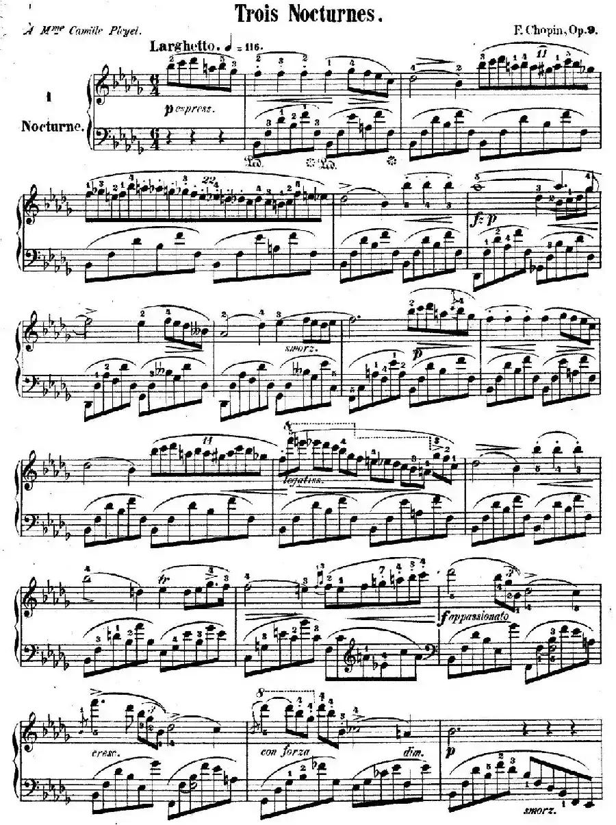 3 Nocturnes Op.9（3首夜曲·1）