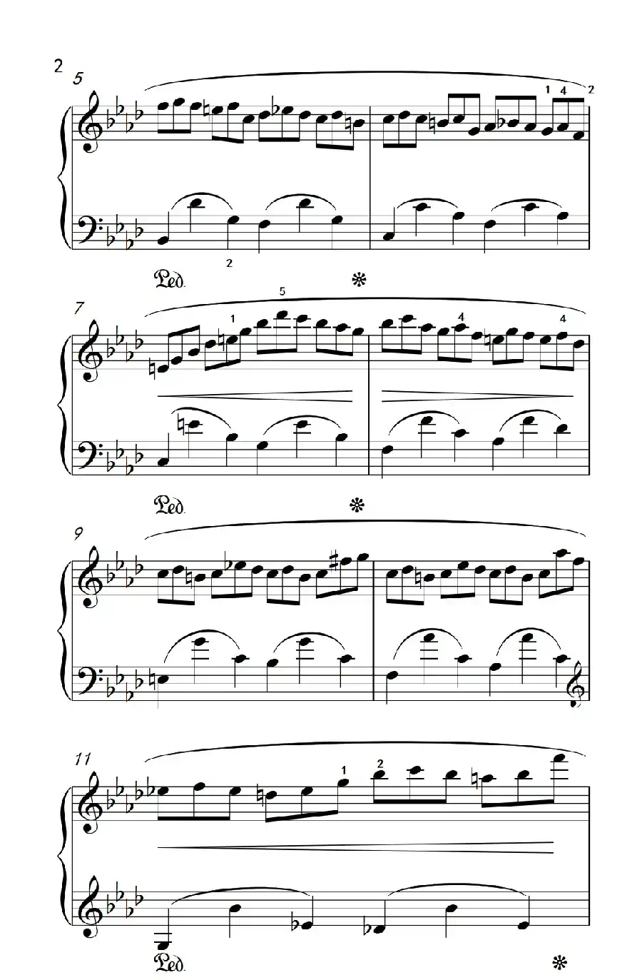 第九级1.练习曲 Op.25 No.2（中央音乐学院 钢琴（业余）考级教程 7-9级）