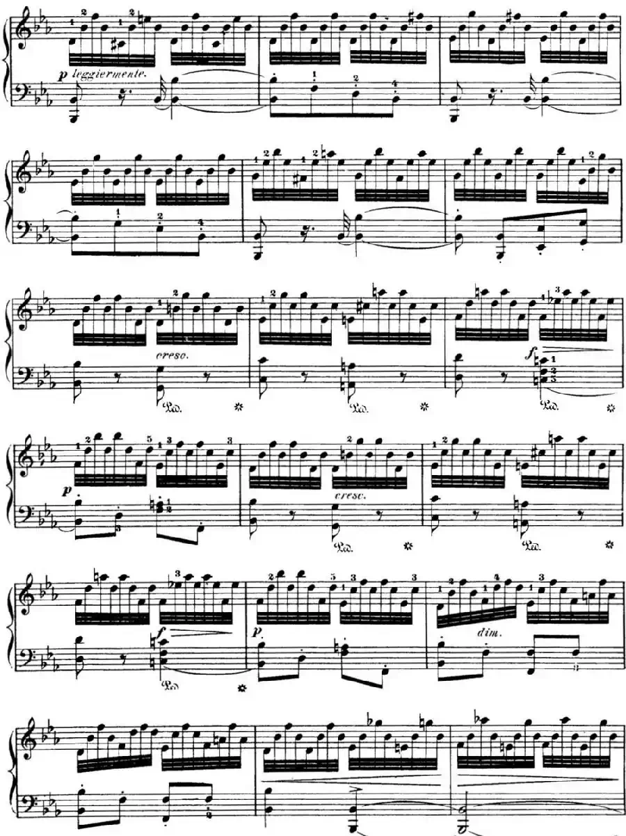 50首车尔尼Op.740钢琴手指灵巧技术练习曲（NO.15）