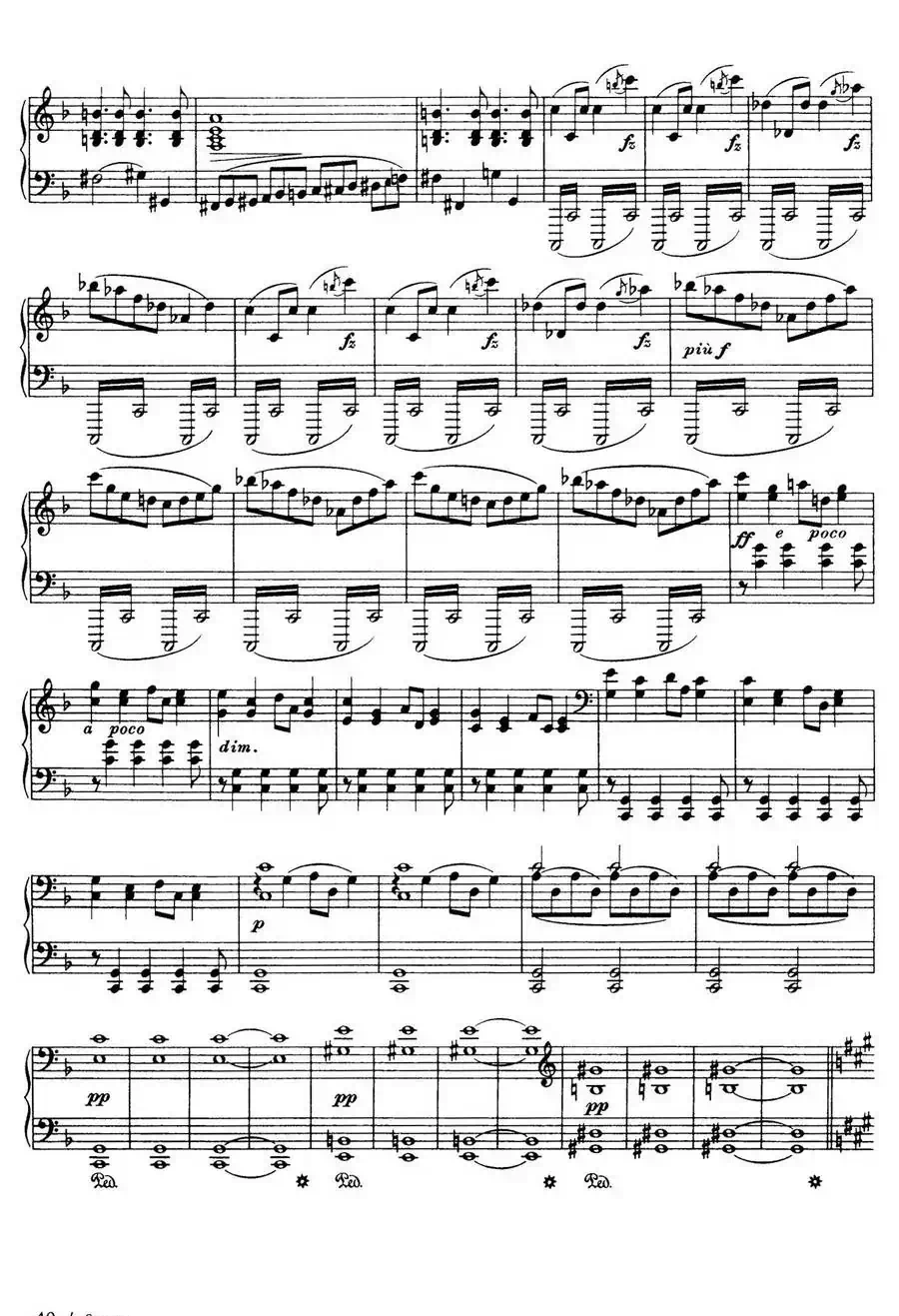Piano Sonata in F Maj Op·12 （F大调钢琴奏鸣曲·第一乐章）
