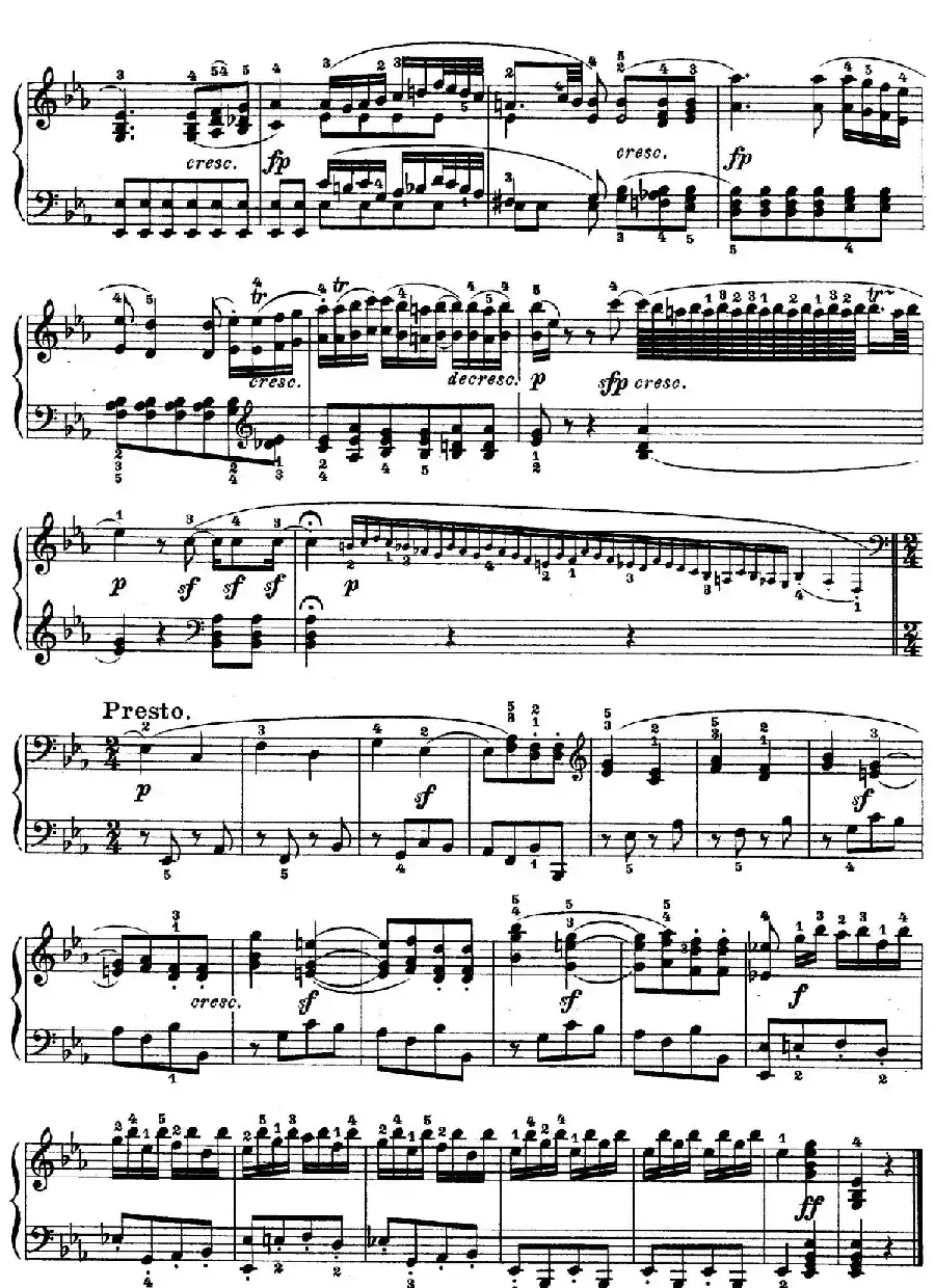Piano Sonata in Es-dur Op. 27-1（降E大调第十三钢琴奏鸣曲）