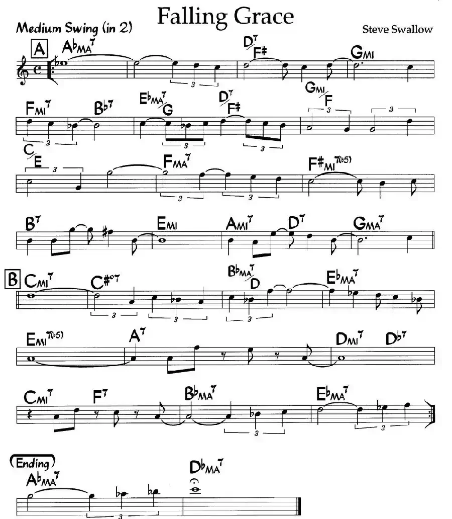 Falling Grace(爵士钢琴曲)