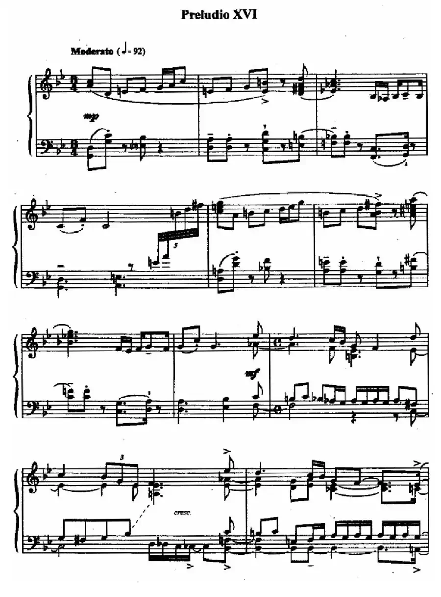 24 Preludes and Fugues Op.82（24首前奏曲与赋格·16）