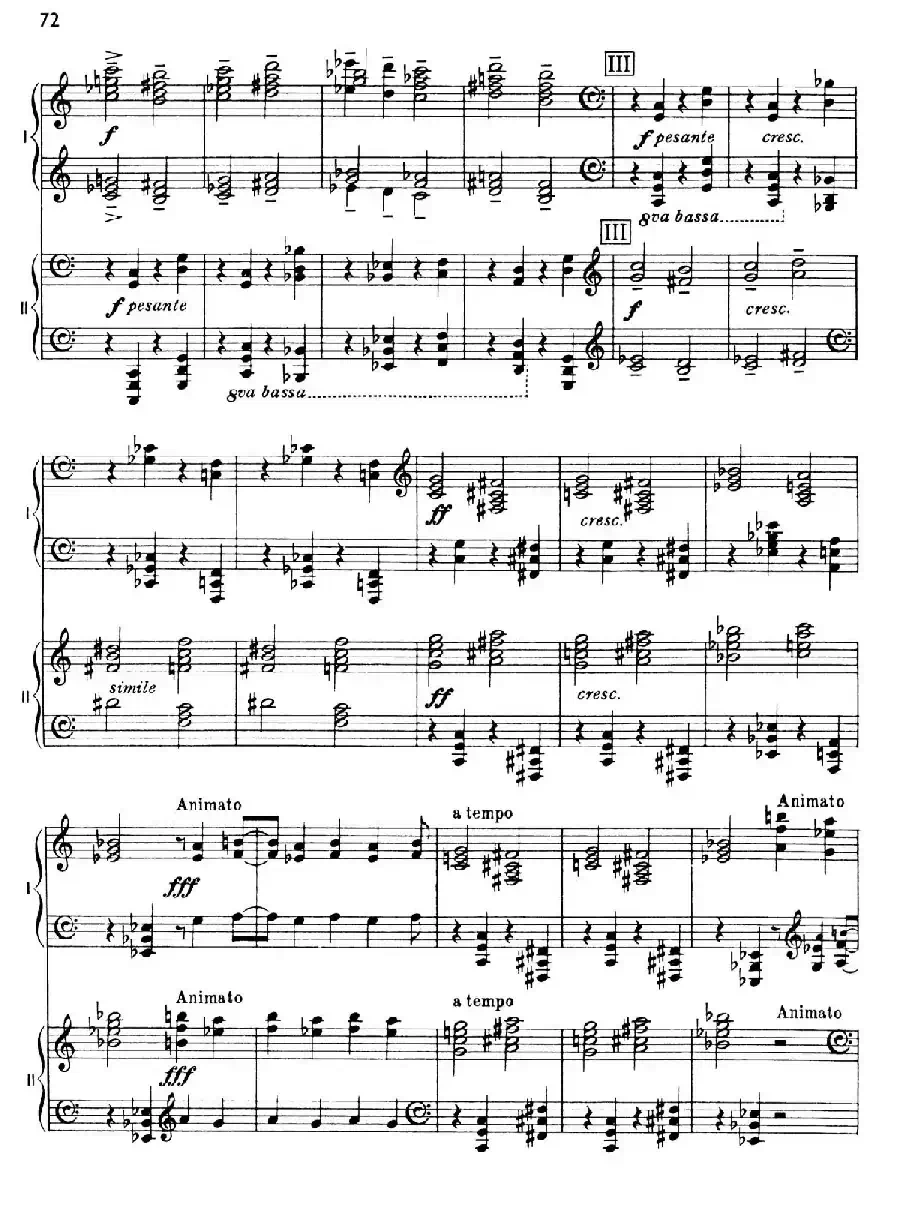 The Planets Op.32（双钢琴）（行星·第五乐章 土星—老年使者）