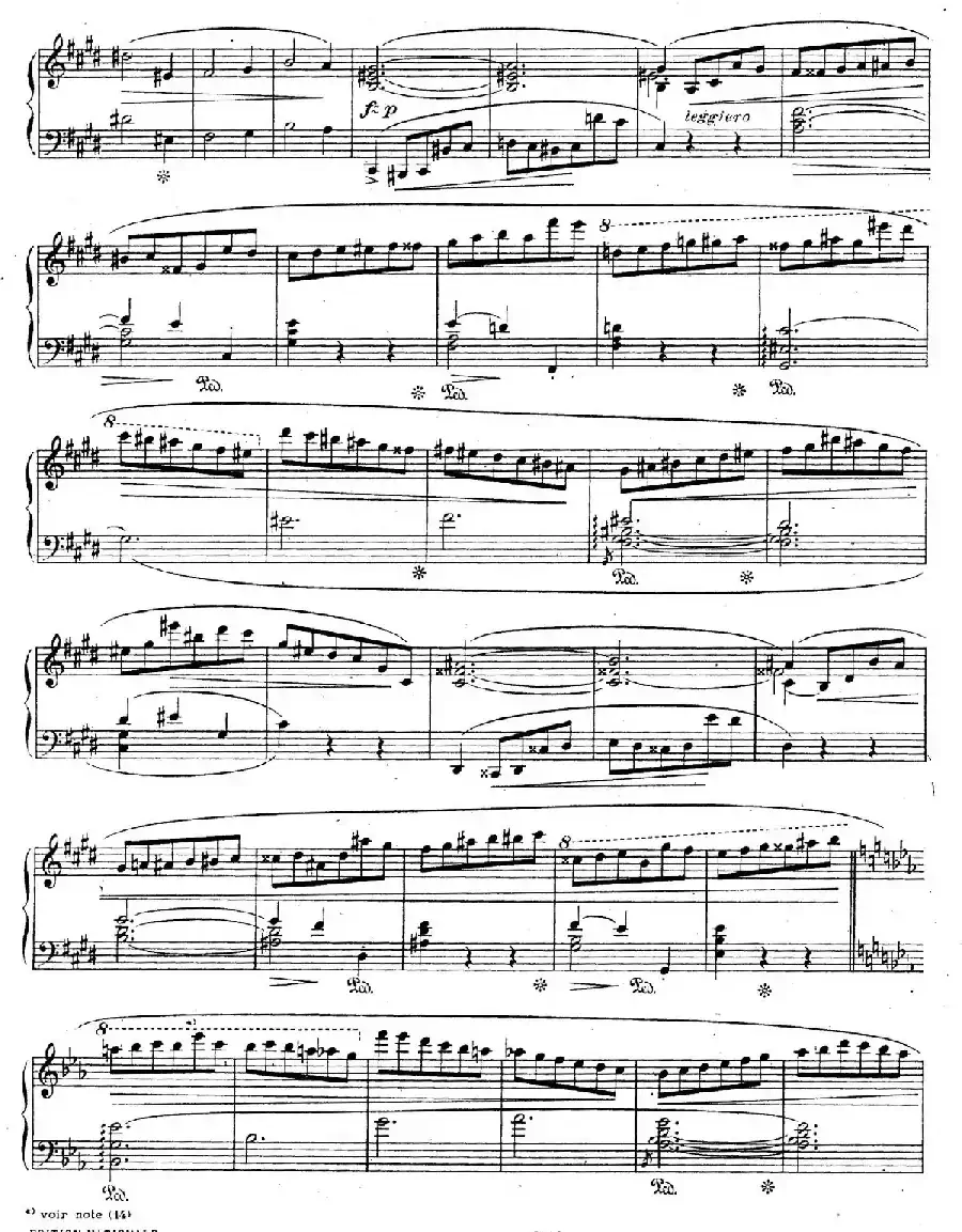 Scherzo No.4 in E Major Op.54（E大调第四谐谑曲·柯尔托教学版​）