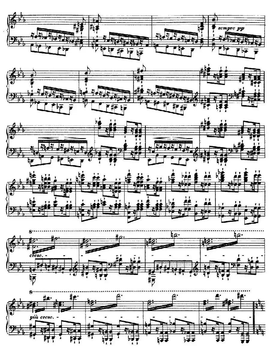 12 Etudes d'execution Transcendante S.139（12首超技练习曲·8）