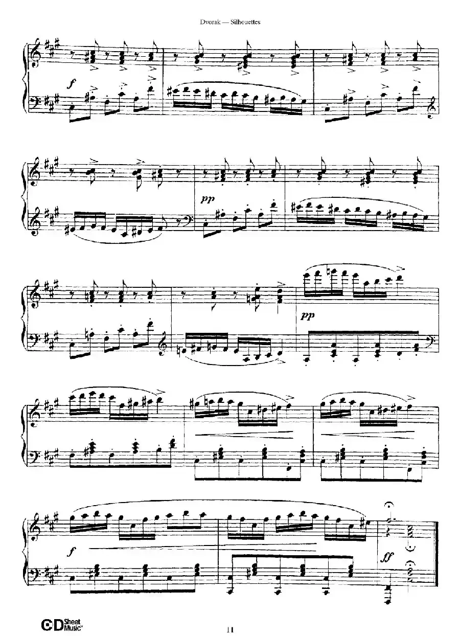 12 Silhouettes Op.8（12首剪影·4）