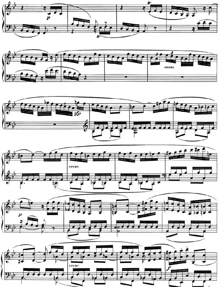 贝多芬钢琴奏鸣曲11 降B大调 Op.22 B-flat major