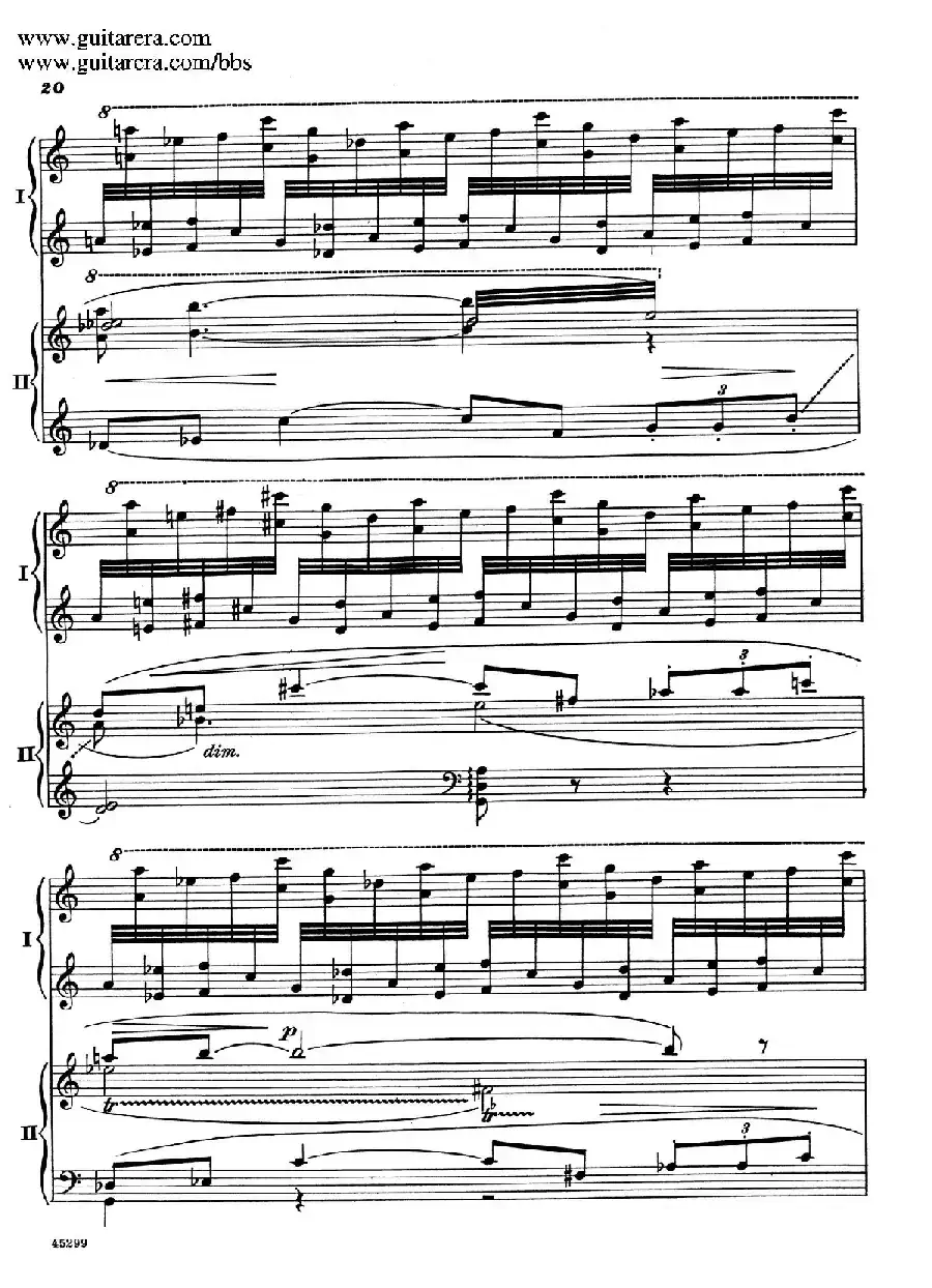 Piano Concerto Op.38（钢琴协奏曲·双钢琴·第一乐章）