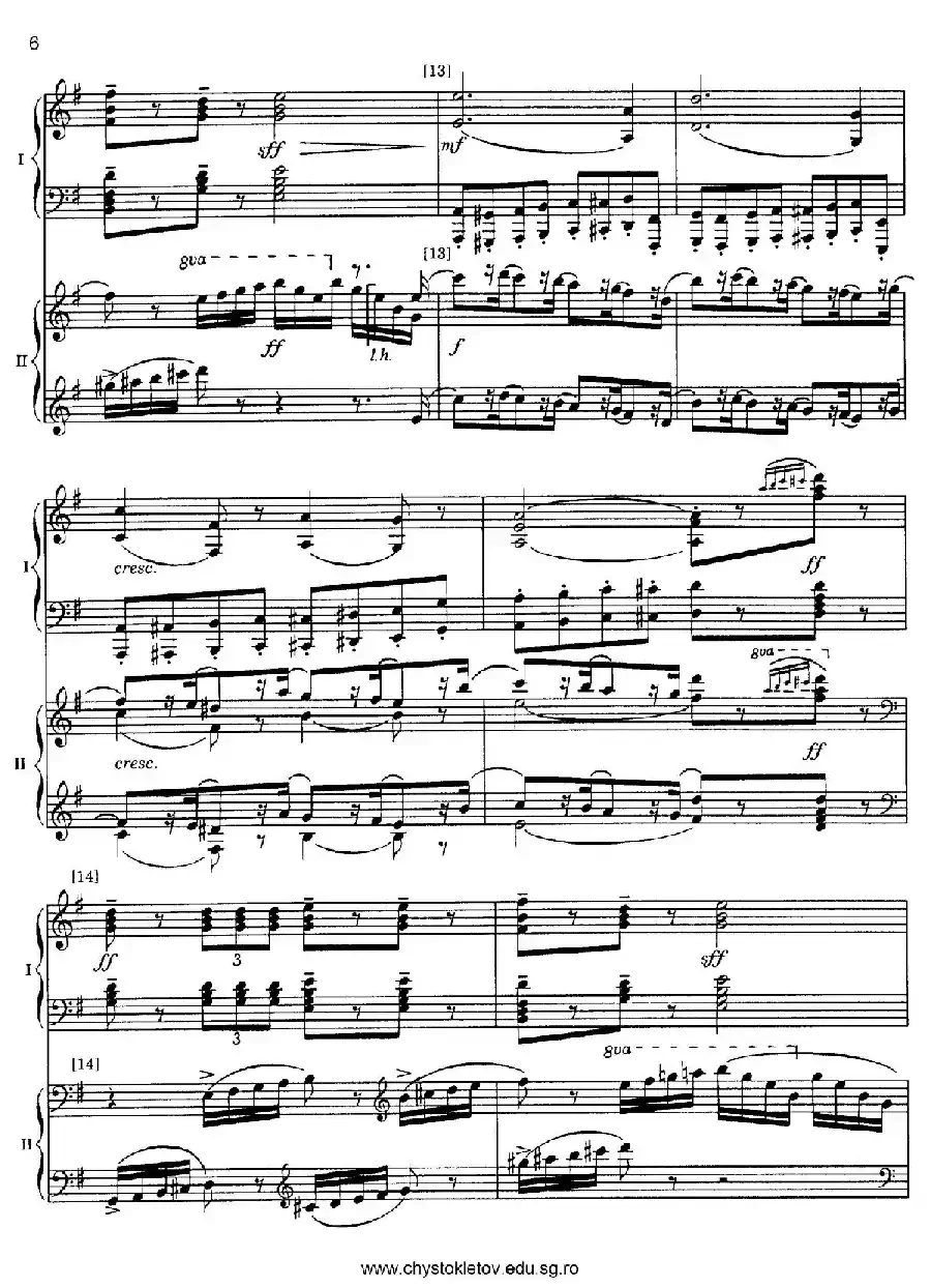 Nutcracker Op.71 芭蕾舞剧《胡桃夹子》（改编双钢琴版·第二部分）
