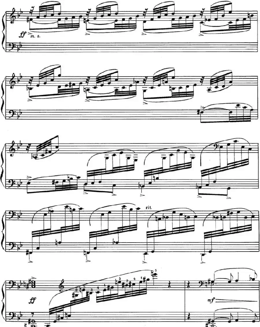 拉赫玛尼诺夫 音画练习曲7或8 Etudes tableaux Op.33 No.7