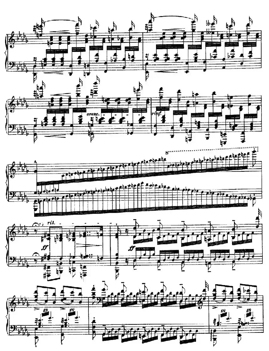 12 Etudes d'execution Transcendante S.139（12首超技练习曲·12）