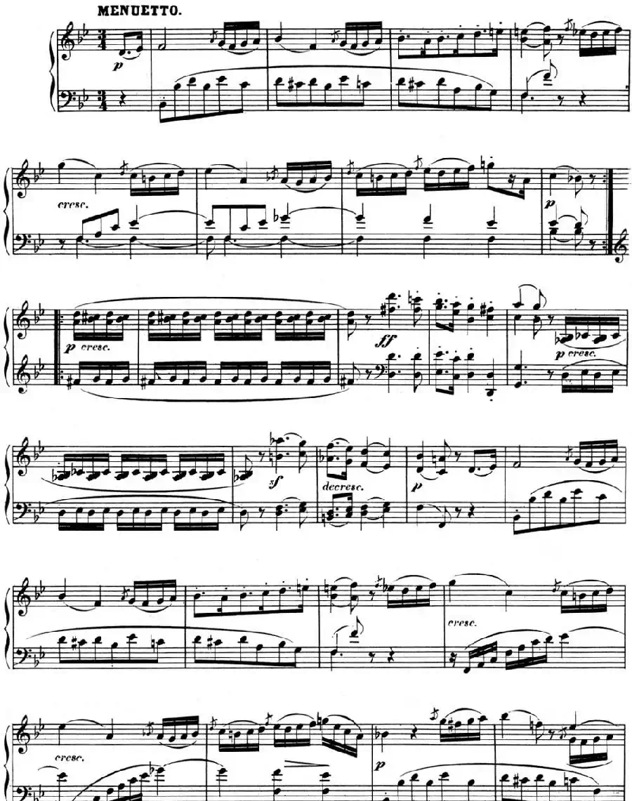 贝多芬钢琴奏鸣曲11 降B大调 Op.22 B-flat major