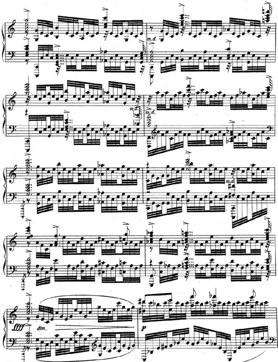 拉赫玛尼诺夫 音乐瞬间 Op.16 No.6 C大调