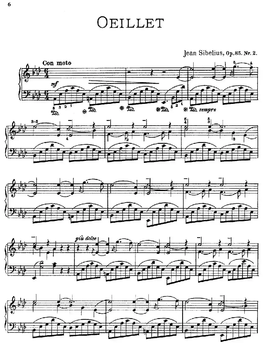 The Flowers （花之组曲）（Op.85.Nr.2-石竹）