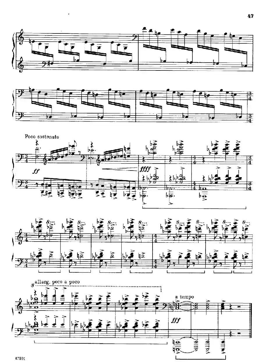 Piano Sonata in E-flat Major Op.95（降E大调钢琴奏鸣曲·Ⅲ）