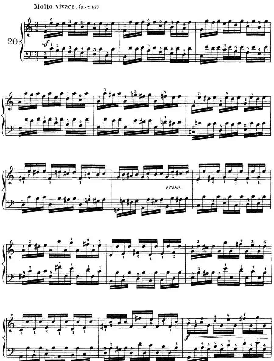 40首车尔尼Op.299钢琴快速练习曲（NO.20）