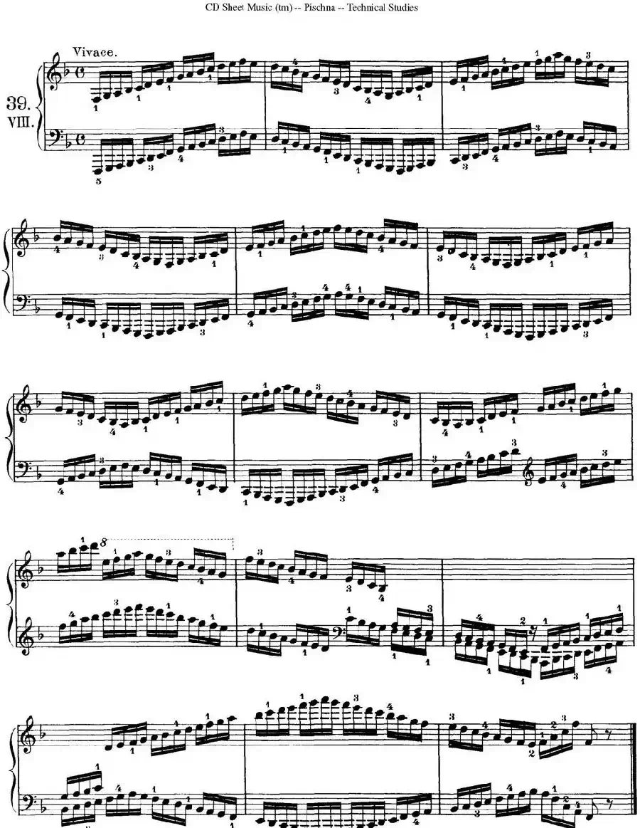 Technical Studies 60 Progressive Exercises （60首钢琴循序渐进练习曲 P61——70）