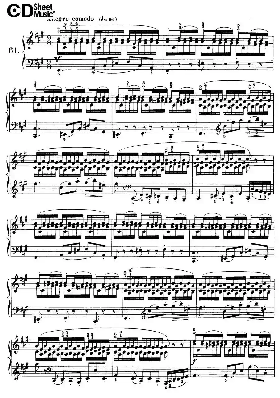 Cramer - 84 exercices（61—65）（克拉莫84首钢琴练习曲）