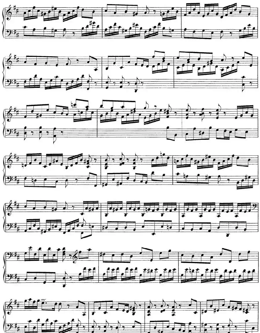 Toccata BWV 912（7首托卡塔·No.3 D大调）