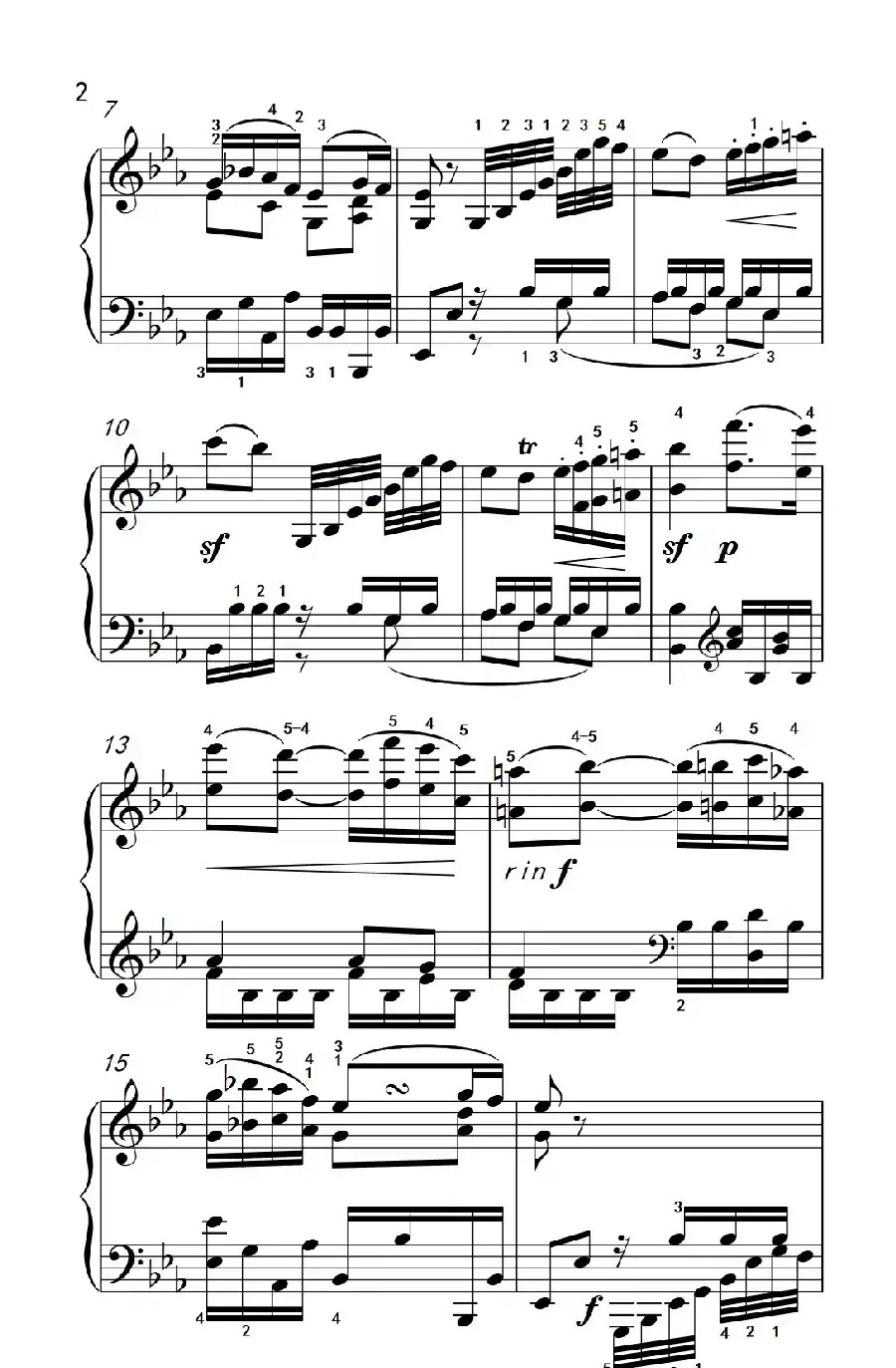 奏鸣曲 Opus 7 第四乐章(贝多芬奏鸣曲集 2)