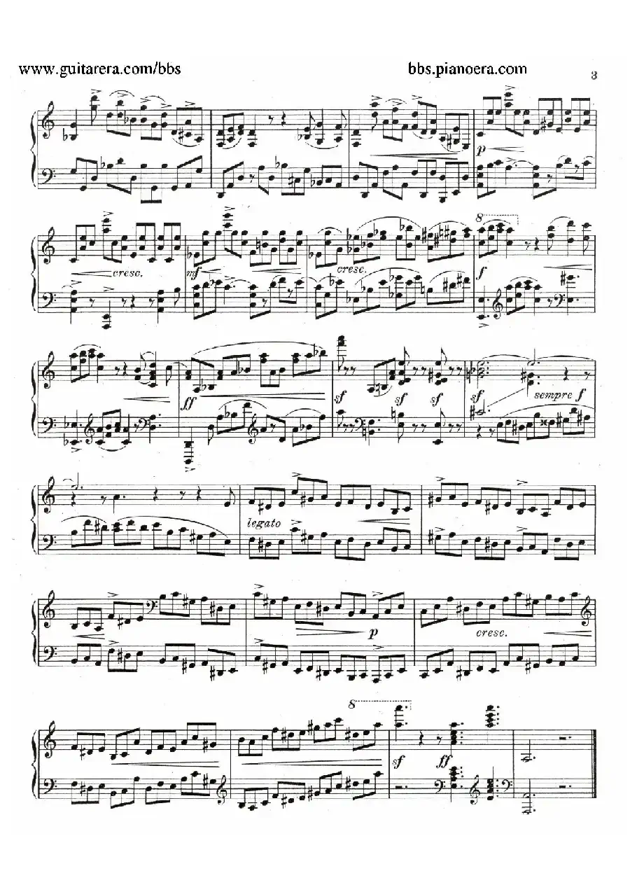 Eight Preludes Op.30（8首前奏曲 2. a小调）
