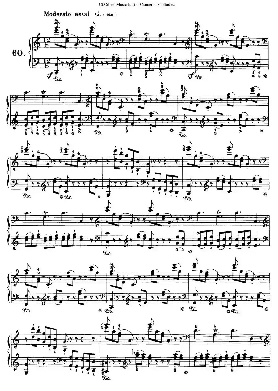 Cramer - 84 exercices（56—60）（克拉莫84首钢琴练习曲）