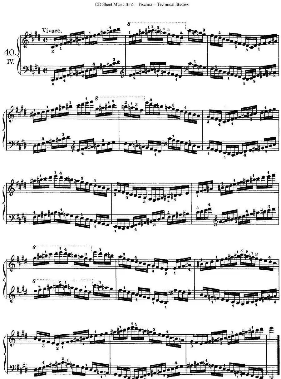 Technical Studies 60 Progressive Exercises （60首钢琴循序渐进练习曲 P61——70）