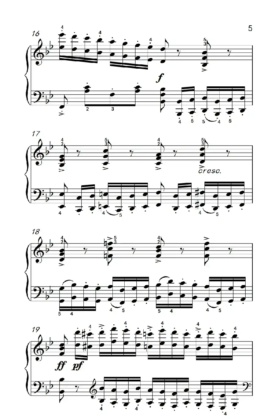 车尔尼钢琴八度练习曲 553(6)