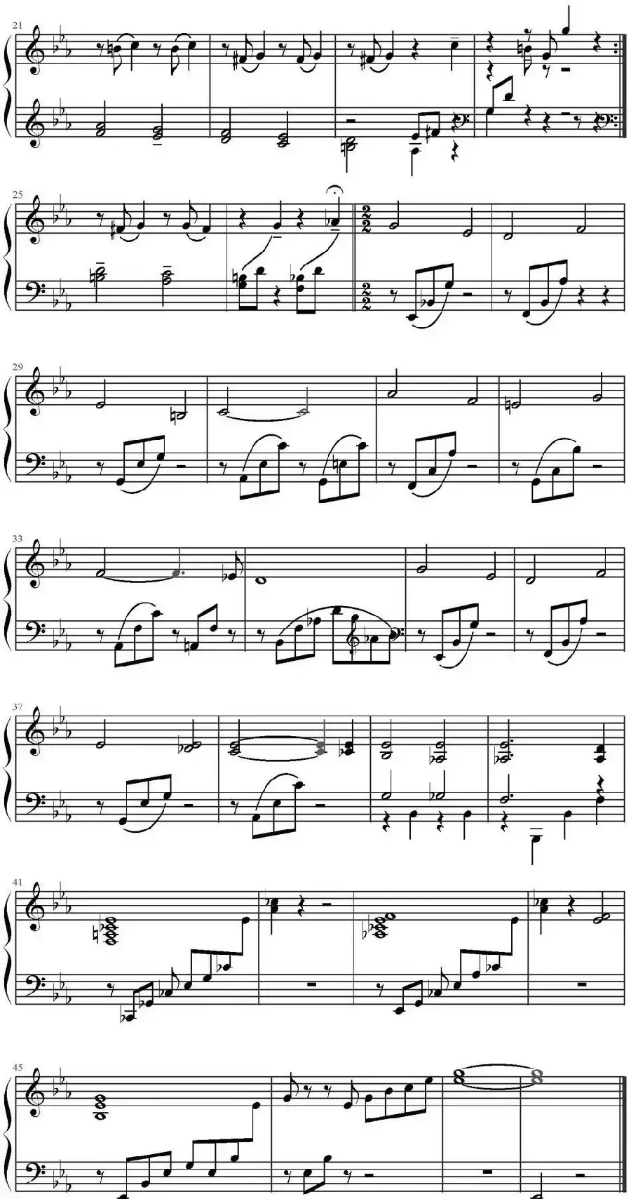 夜曲(约翰·汤普森作曲版)