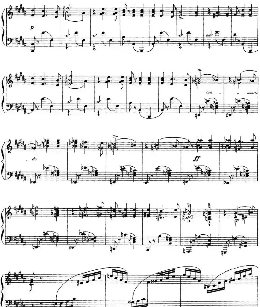 柴可夫斯基18首钢琴小品Op.72（11.Valse bluette）