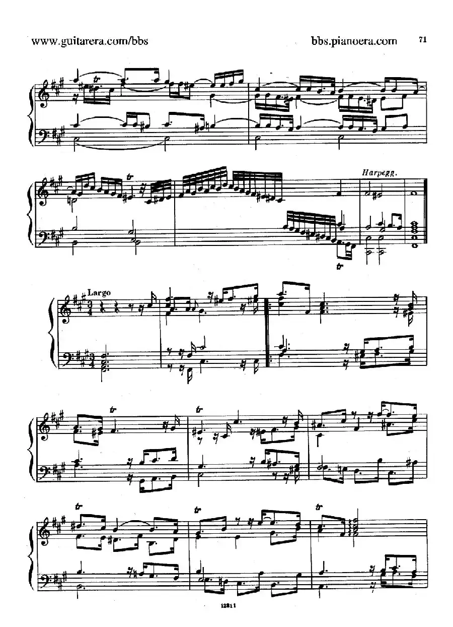 Suite No.6 in f-sharp Minor HWV 431（升f小调第六组曲）