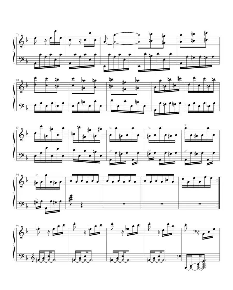 暴风雨(Beethoven's Sonata NO.17 Mov.3 )